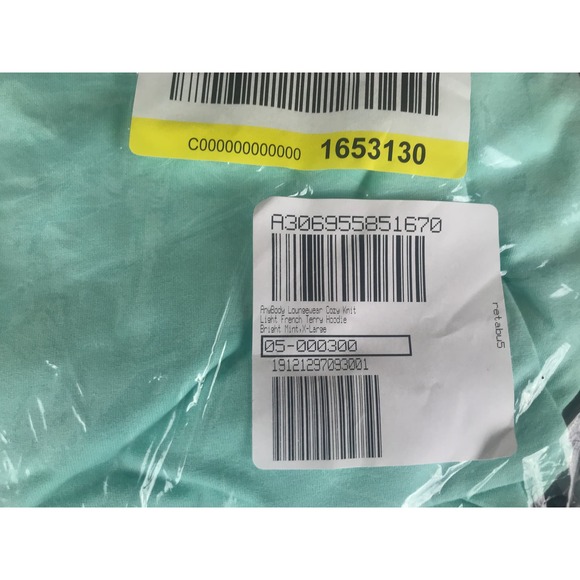 AnyBody Cozy Knit Light French Terry Green Hoodie XL NEW A306955 - Picture 3 of 4